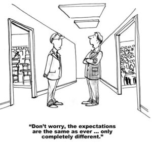 Expectations cartoon